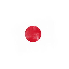 Abstract Grunge Japan Brush Flag