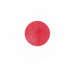 Abstract Grunge Japan Brush Flag