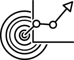 Business and Finance Line Icon Set for Investment, Growth and Money Management