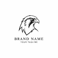 Obraz premium Eagle Head Logo Design Illustration.
