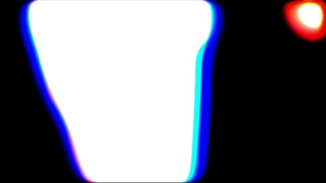 High-Contrast White and Red Flash Film Burn