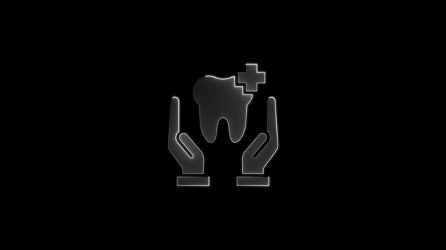 Dental Care Tooth Protection Hands Holding Tooth Medical Symbol