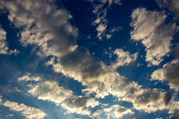 Cloudscape, Colored Clouds at Sunset 
