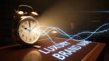 Luxury Brand Watch with Alarm Clock.