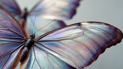 Colorful butterflies fluttering gracefully in natural light during springtime