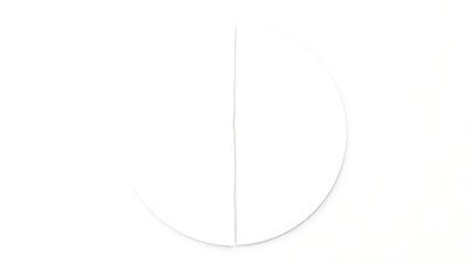 decimal. A geometric circle with a sharp gap, the imperfection in red on a minimalist background. wellbeing guides, coaching materials, designed for mental health education and mindfulness programs.