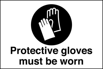 Safety sign mandatory notice ...