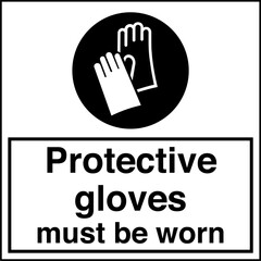 Obraz premium Safety sign mandatory notice ...