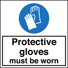 Obraz premium Safety sign mandatory notice ...