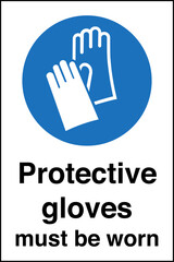 Obraz premium Safety sign mandatory notice ...