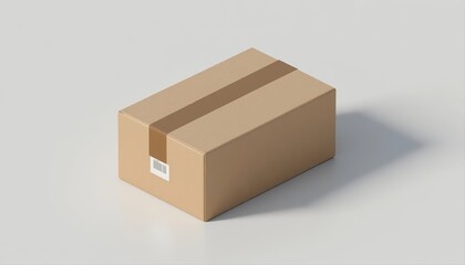 Minimalistic Packaging Box on soft Background