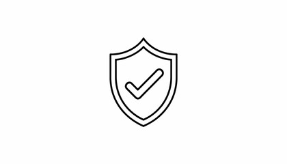 Shield icon with checkmark symbolizing security and protection