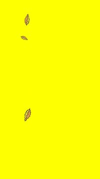 animation of plants and falling leaves