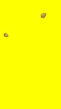 animation of plants and falling leaves