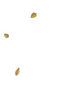 animation of plants and falling leaves