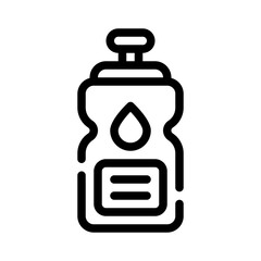 Obraz premium water bottle line icon
