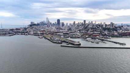 San Francisco City Skyline and Coastline California