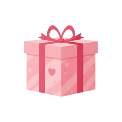 Obraz premium Gift Box with Heart Icon Valentine’s Day Present