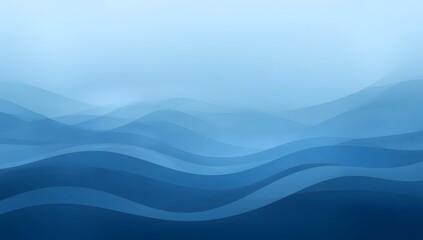 Serene Water Waves in Soft Blue Tones for Tranquil Backgrounds