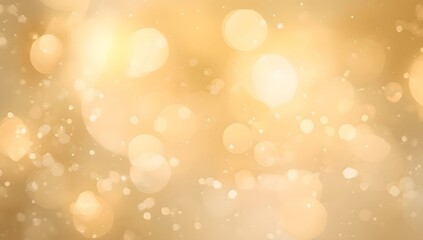 Soft Golden Bokeh Background for Elegant and Festive Designs