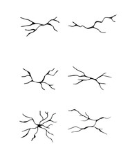 hand drawn cracked glass,wall,egg,ground in cartoon doodle style vector illustration
