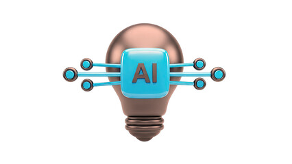 AI Lightbulb Symbol
