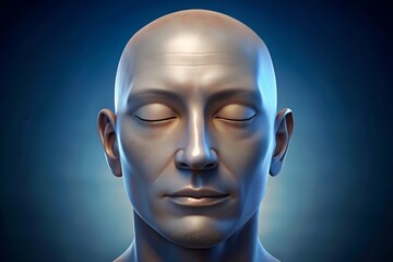 World Hypnotism Day Calm Male Face Hypnosis Concept
