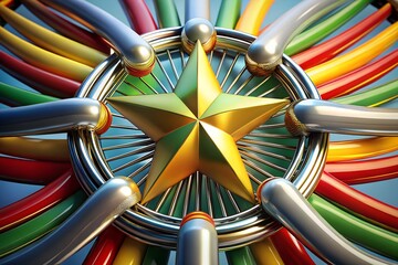 Myanmar Independence Day Freedom and Unity Concept
