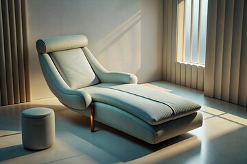 World Hypnotism Day Therapy Couch and Calm Interior
