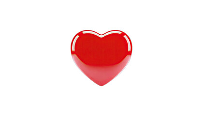 3D Red Heart Icon