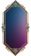 Elegant Romantic Floral Frame with Blooming Roses and Victorian Ornaments in Soft Pastel Hues