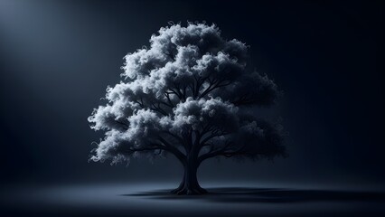 lonely tree in the night