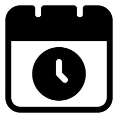 Appointment icon for schedule, calendar and meeting