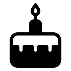 Birthday icon for celebration, party and event