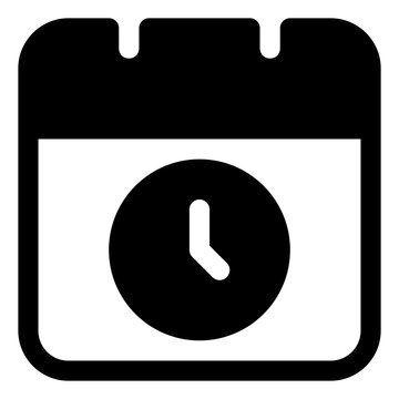 Appointment icon for schedule, calendar and meeting