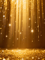 Luxury Golden Sparkle Abstract Background