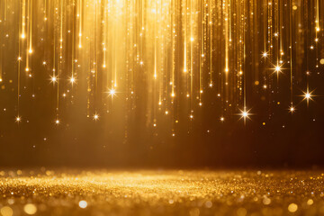 Luxury Golden Sparkle Abstract Background