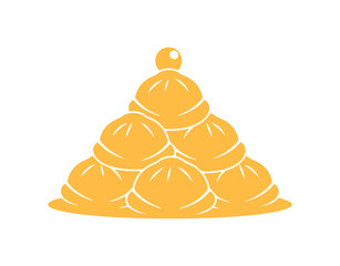 Tsukimi dumpling. A vector image illustrating the iconic taste of autumn.

