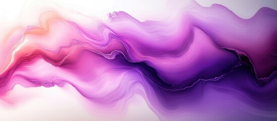flowing purple and pink marbled waves with layered contours and smooth gradients, ethereal and dreamy abstract fluid texture conveying calm serenity