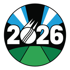 Vibrant Cricket 2026 Icon for T-Shirts and Digital Media