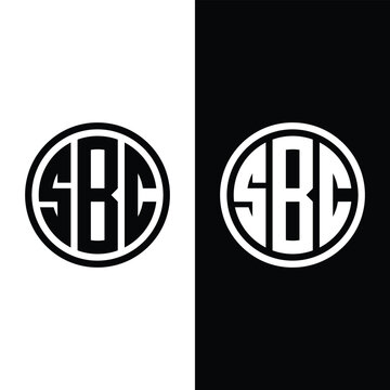SBC Circle Monogram Logo Stock Illustrations, Vectors And Clipart.