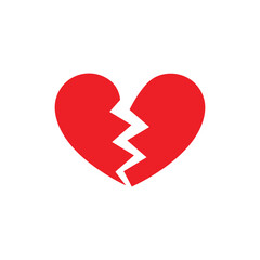 Broken heart icon