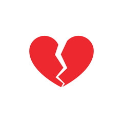 Broken heart icon