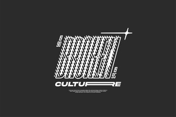 streetwear design template element for fashion