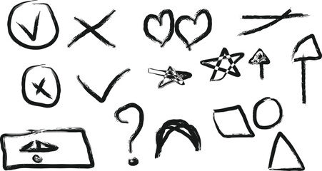 hand drawn alphabet letters