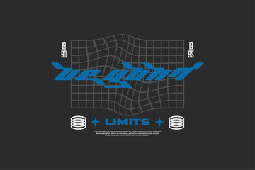 streetwear design template element for fashion