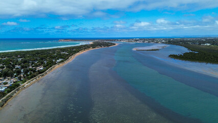 aerial view beach, Victoria , Australia 