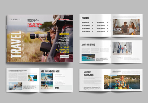Adventure Travel Magazine Template