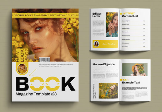 Fashion Look Book Magazine Template