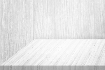 White Wood Table Texture with Background.